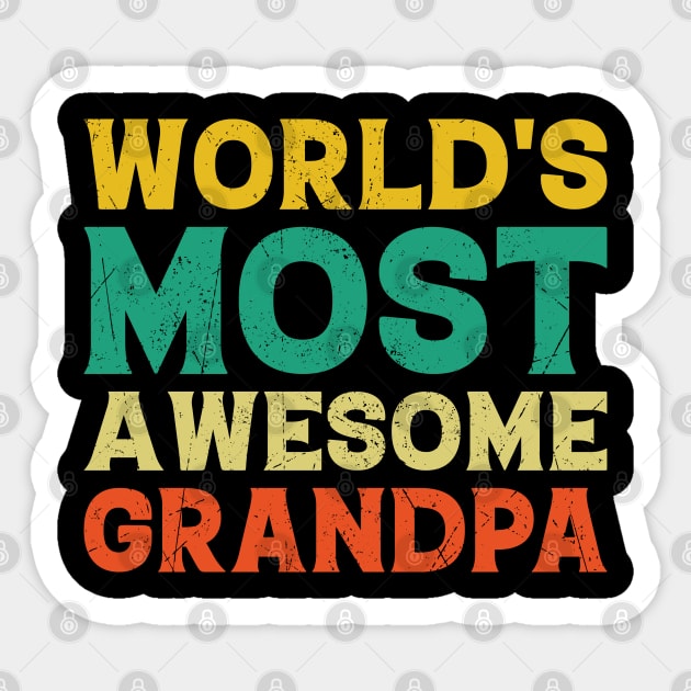 World's Most Awesome Grandpa Sticker by BramCrye